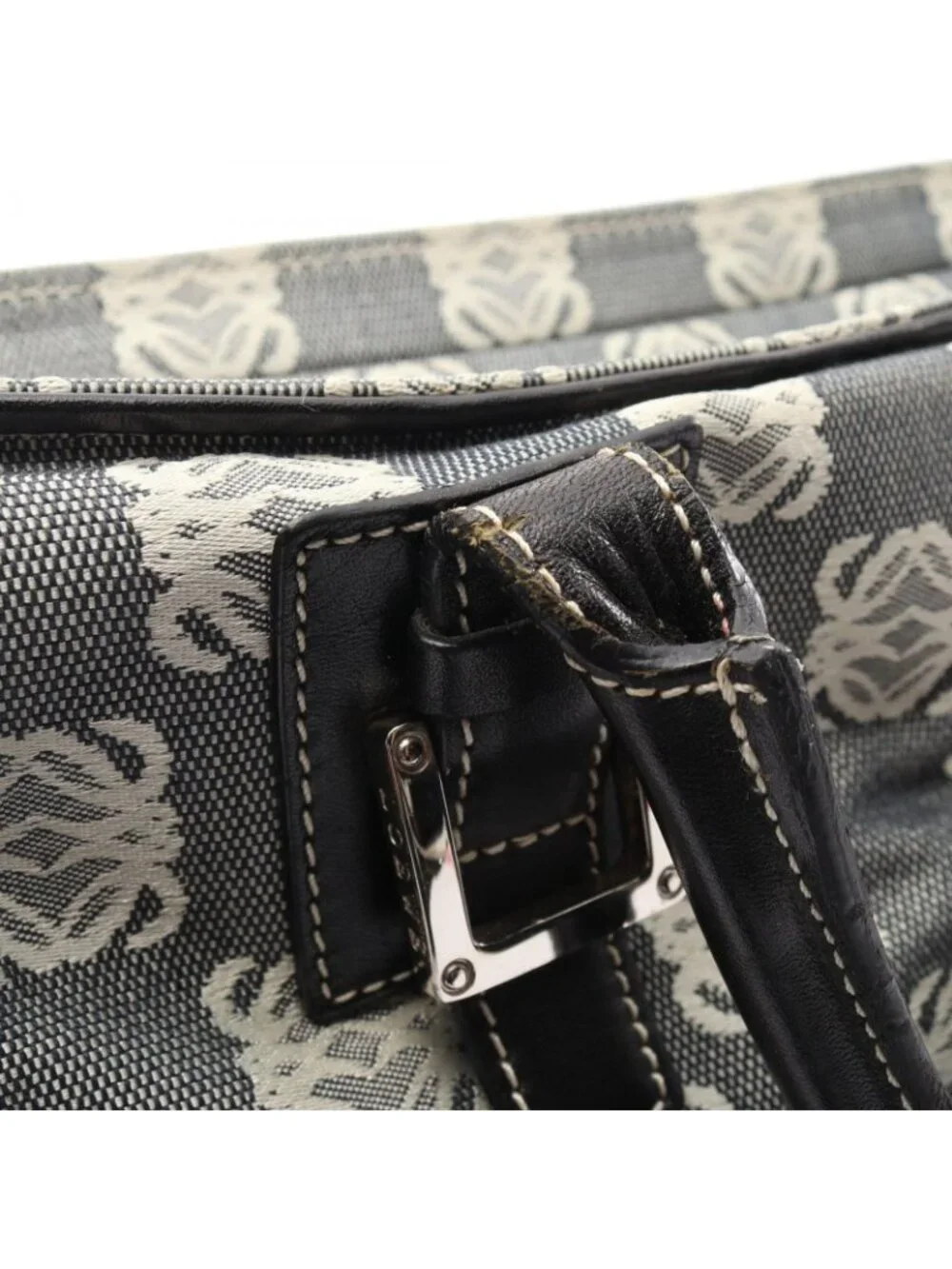 Loewe Tote Anagram Canvas Leather